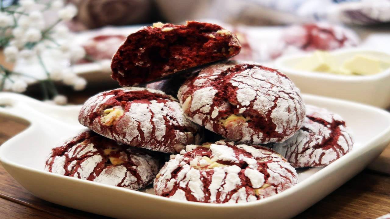 Потрясающее Печенье Красный Бархат Которое Тает Во Рту!