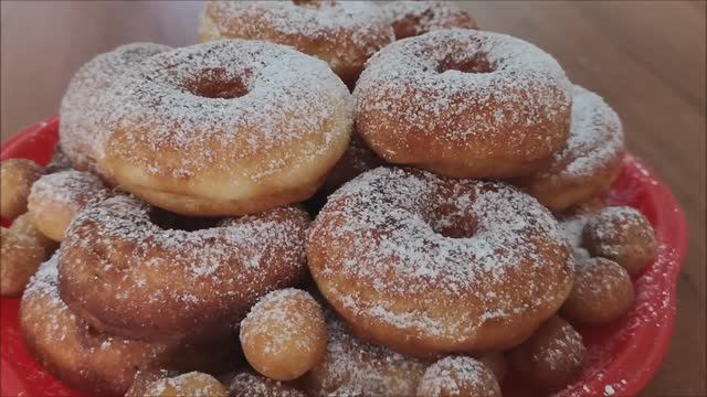 Пончики на кефире за 15 минут |ПОНРАВЯТСЯ ВСЕМ |простой рецепт на кефире