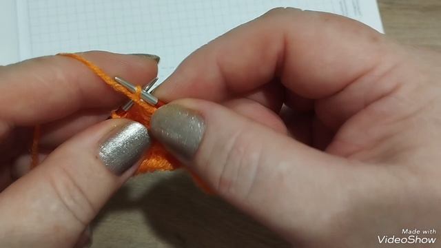 Ажурный узор № 2 спицами