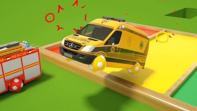 Развивающие видео для детей  «Экскаватор помогает школьному автобусу» — детские стишки и песенки