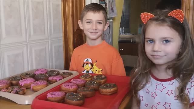 Пончики с глазурью ВКУСНО БЫСТРО и КРАСИВО Донатс пончики домашние DONATS