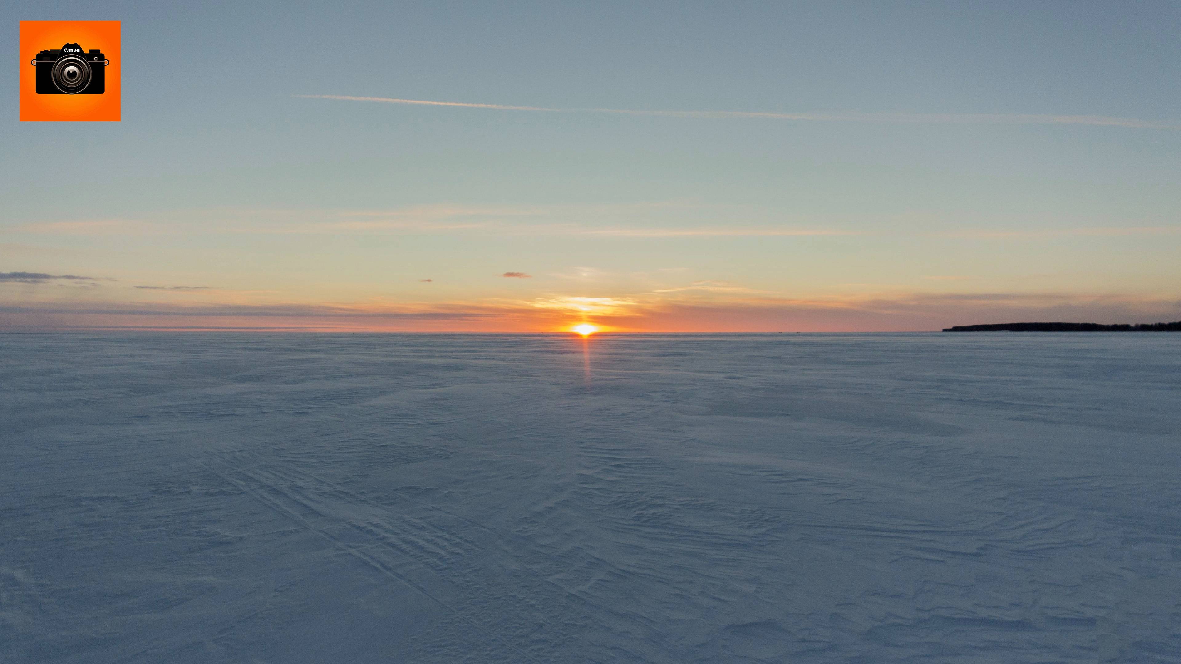 Зимние пейзажи на Рыбинском водохранилище (Слайдшоу)
