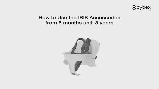 Как пользоваться аксессуарами стула IRIS от 6 месяцев до 3 лет CYBEX