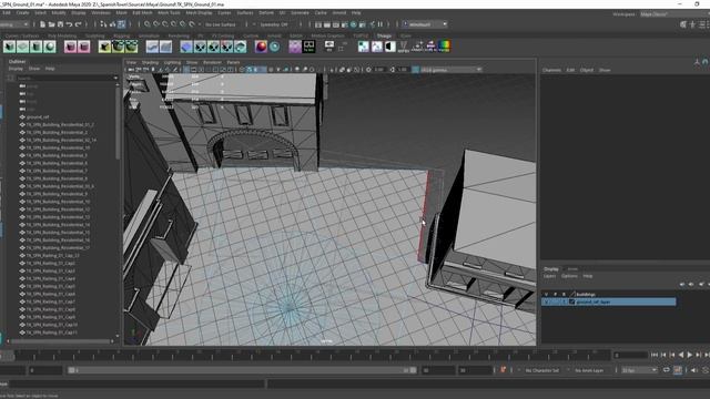 02 - Spanish Town - Ground Mesh Blockout