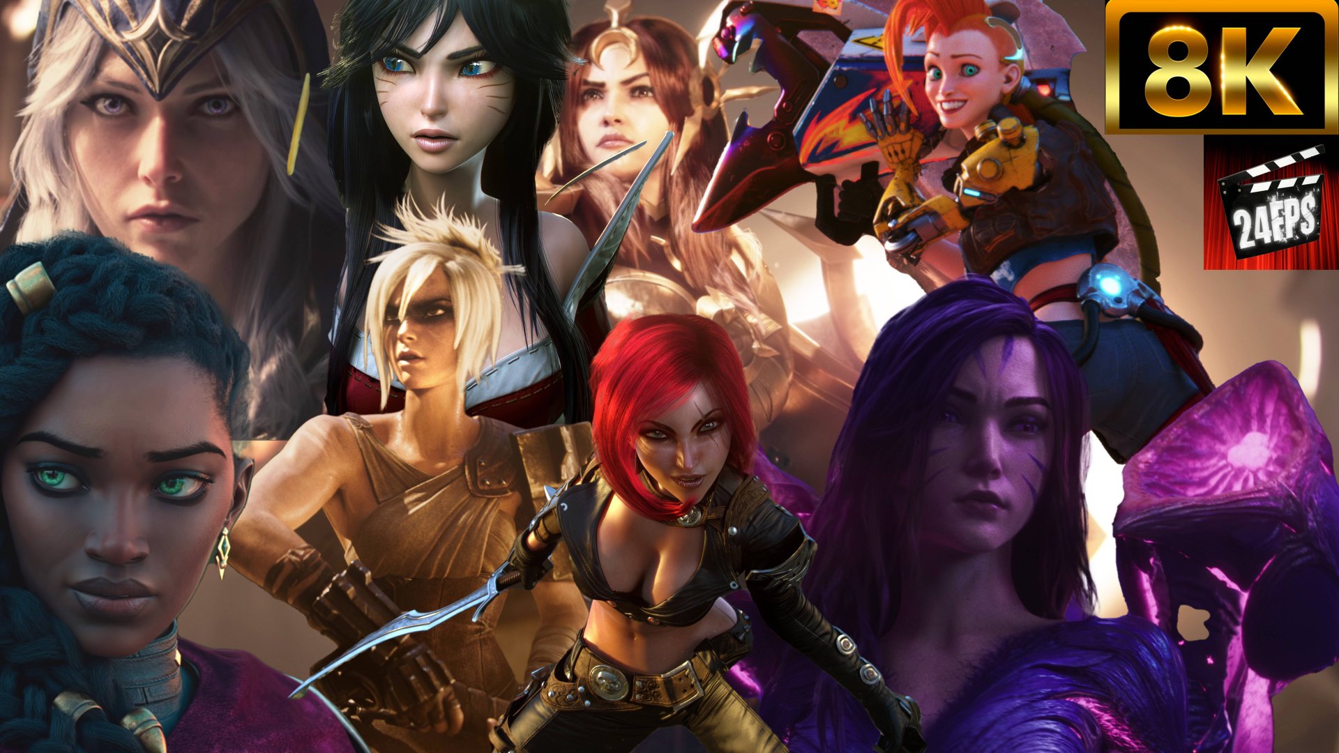 League of Legends - All Trailers and Cinematics (Remastered CGI 8K)