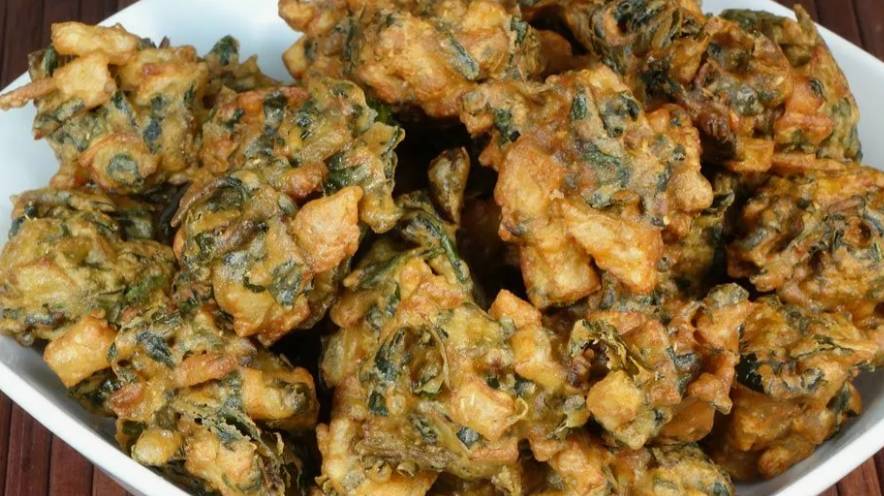 Шпинат в кляре.