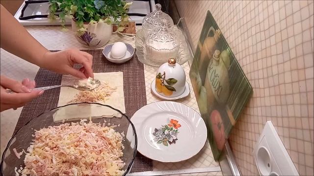 Отличная идея для завтрака. Лаваш с яйцом и сыром