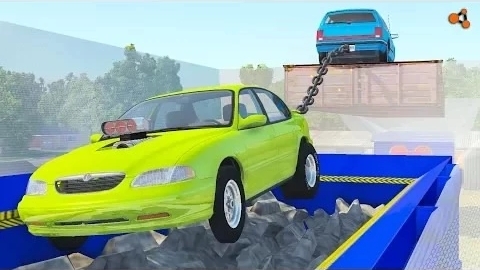 Beamng drive - Перетягивание каната против крушения Car Shredder
