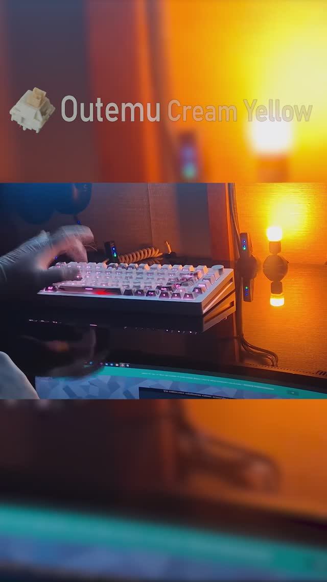 Outemu Cream Yellow Тактильные Свичи