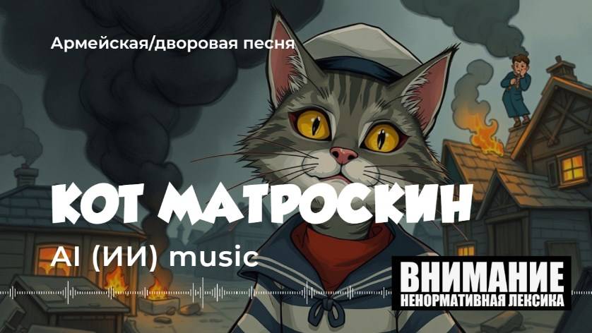 Кот Матроскин (МАТ) (армейская кавер песня) - AI music video