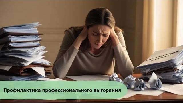 Профилактика профессионального выгорания