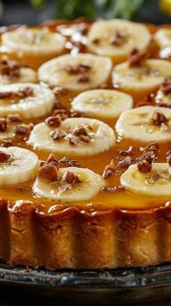 Заливной банановый пирог