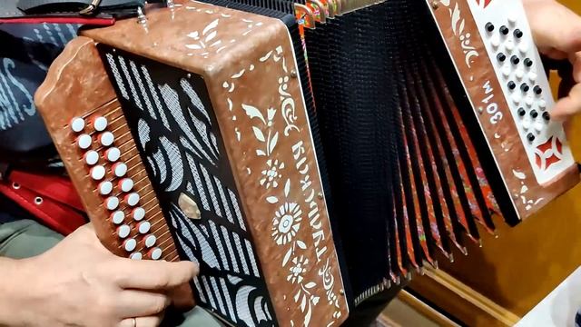 Веселые наигрыши Поппури Урок - разбор на гармони Сербиянка  3 аккорда 300 песен в медленном темпе о