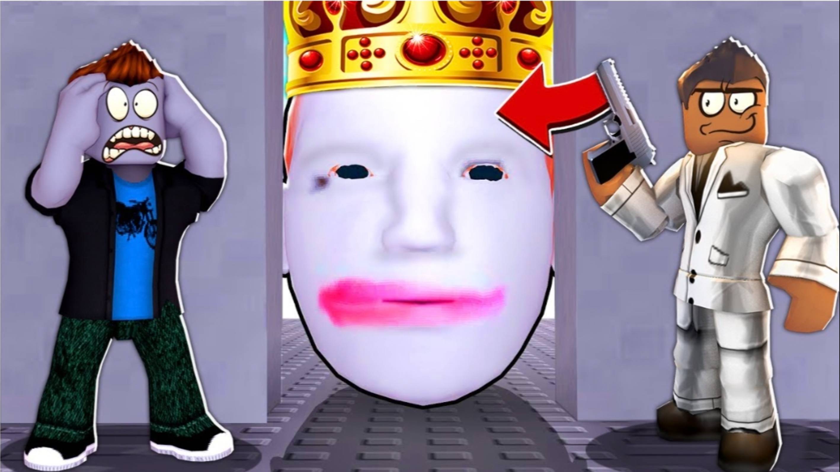 Я сбежал от сумасшедшей головы в роблокс