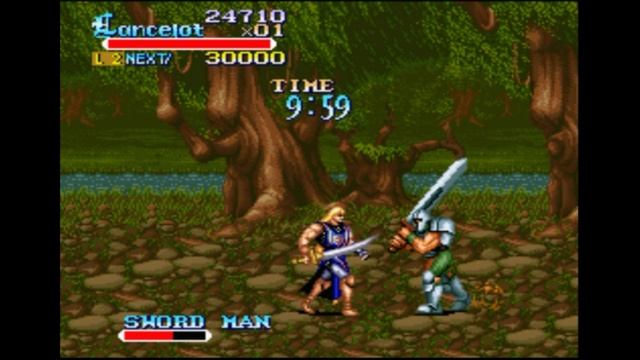 Super Nintendo (Snes) 16-bit Knights of the Round Stage 2 A Desperate Fight / Рыцари Круглова Стола
