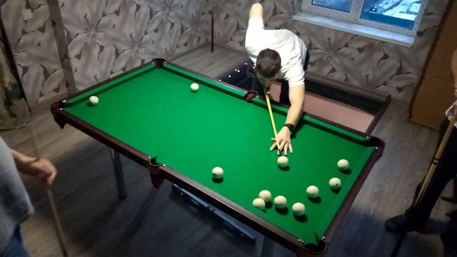 ПАРТИЯ (5 ...)Бильярд Дома..Стол 6 футов.. ТУРНИР "трое"..Что-то пошло не так..КАВАРДАК..
