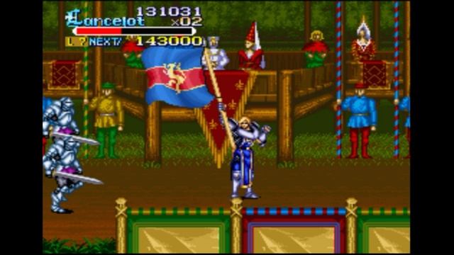 Super Nintendo (Snes) 16-bit Knights of the Round Stage 4 The Knight's Tournaments