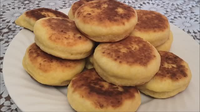 Творожные МИНИ ПИРОЖКИ на СКОВОРОДЕ без ДРОЖЖЕЙ с ВИШНЁВЫМ конфитюром. ПИРОЖКИ ТАЮЩИЕ ВО РТУ!!!