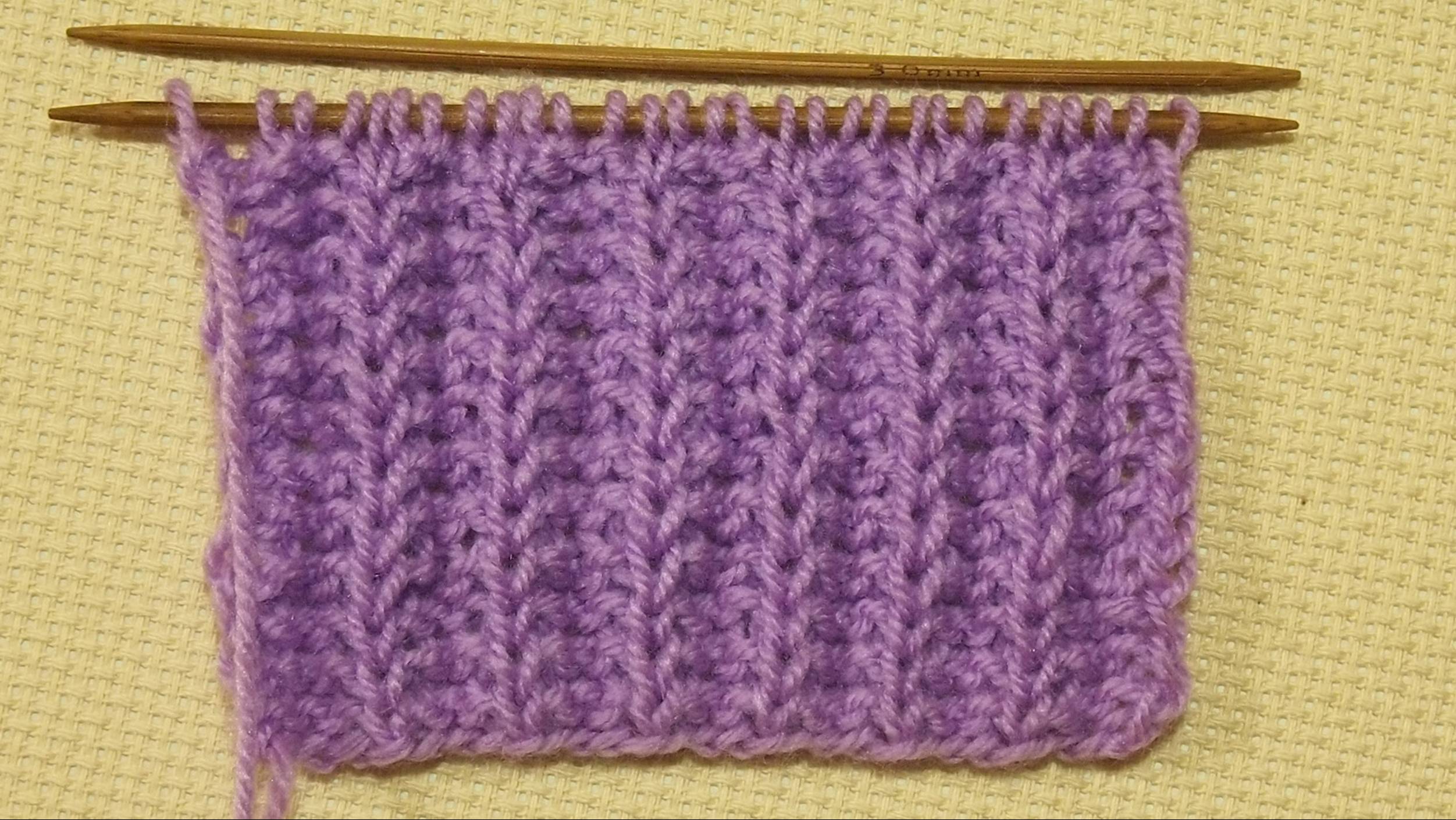 Двусторонняя резинка патронташ. Как связать резинку спицами. ПРОСТО! Урок 89 elastic with spokes