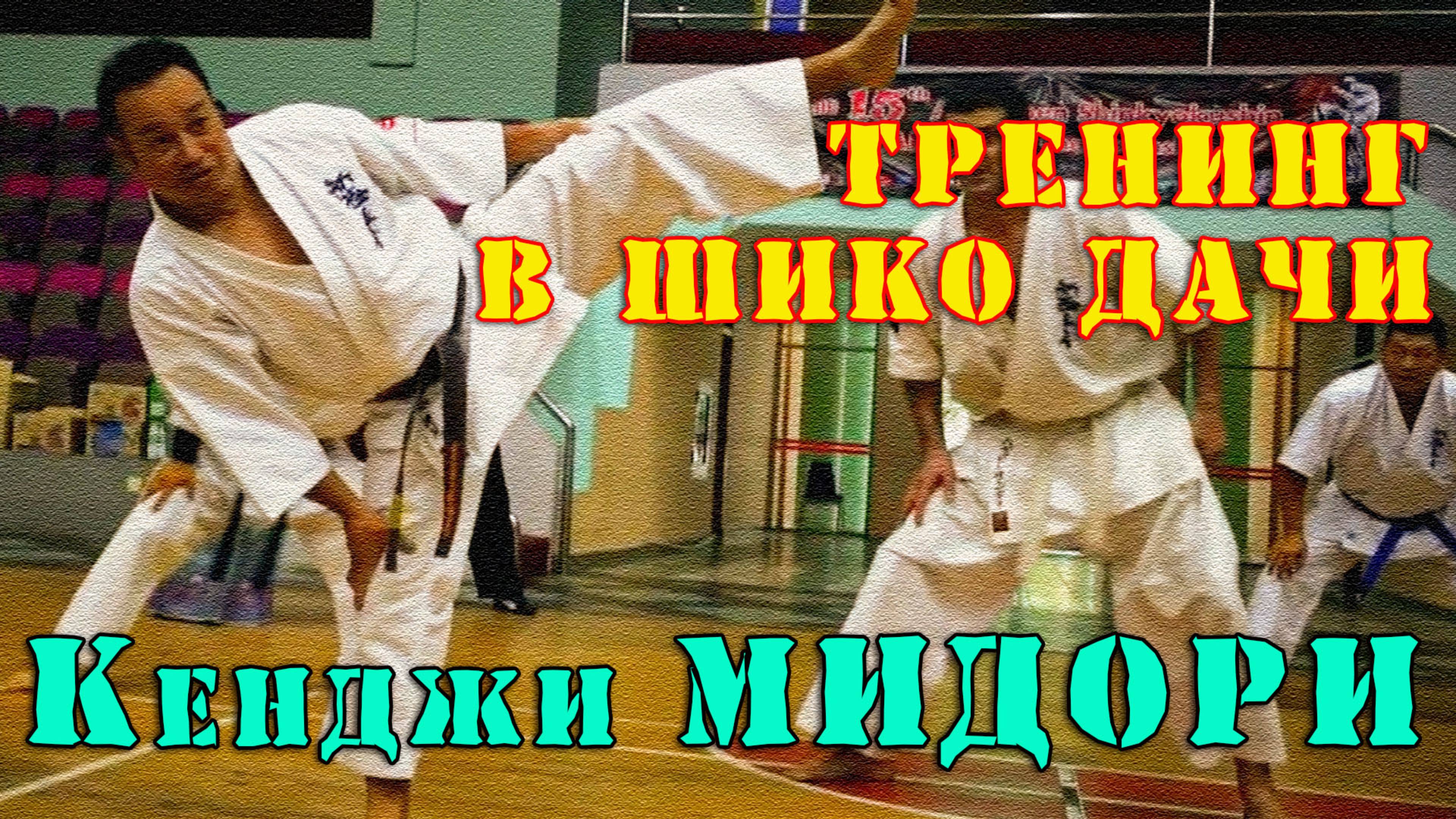 Киокусинкай.Кенджи Мидори.Тренинг в шико дачи