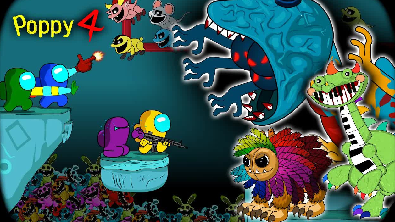 Among Us против Поппи, Poppy Playtime Крутой мультфильм