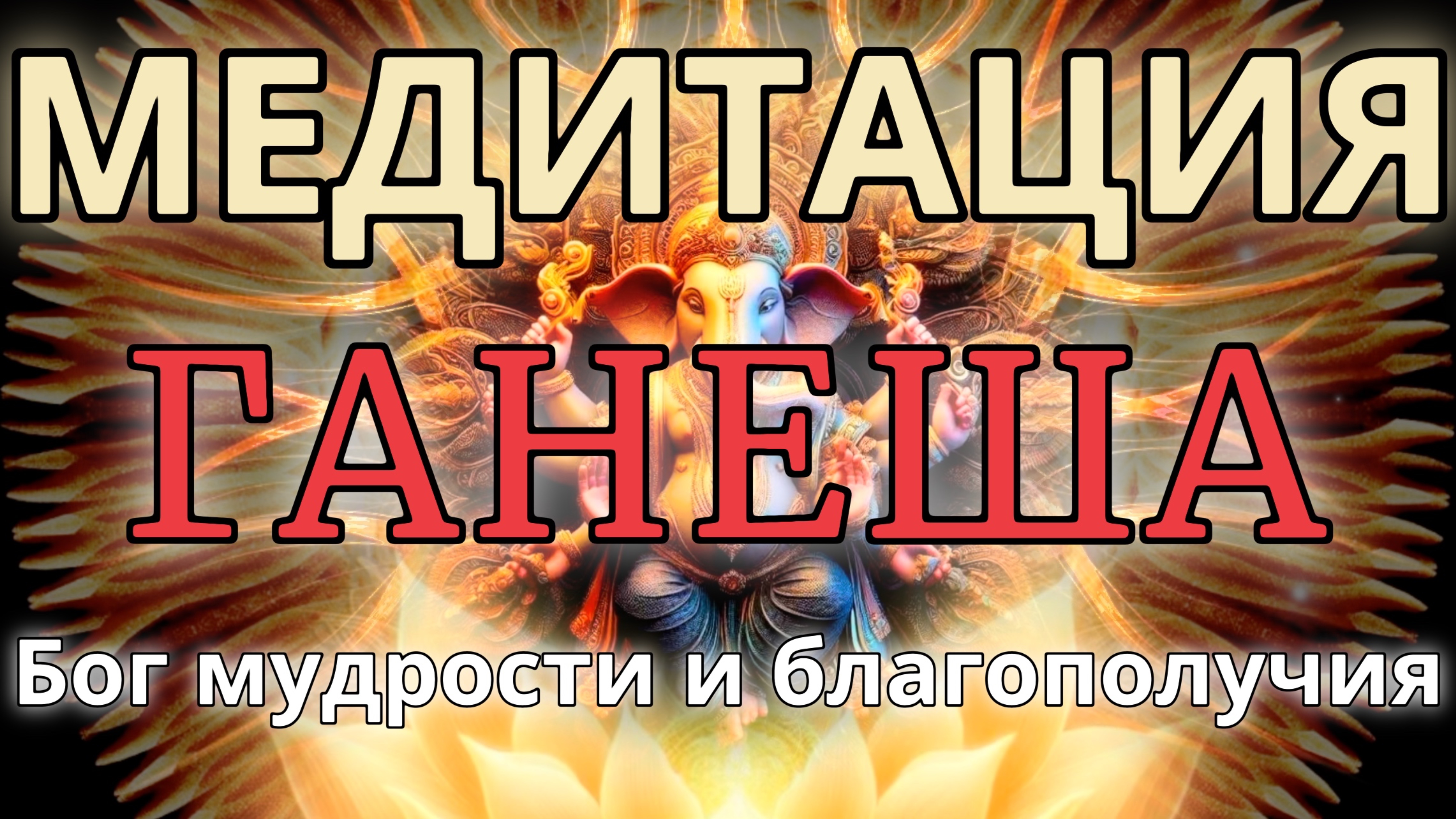Ганеша МЕДИТАЦИЯ. Мудрость. Богатство. Благополучие. Устранение препятствий.