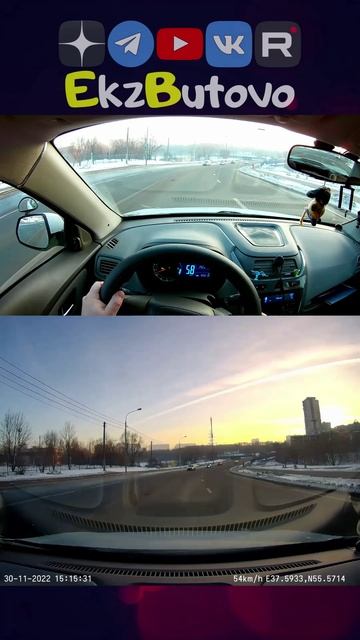 Разворот под стрелку ПРЯМО на Старобитцевской улице