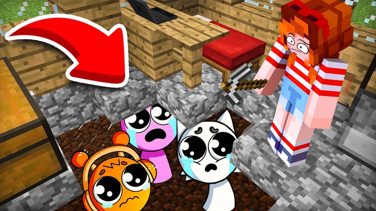 ВСЕ СПРУНКИ СПРЯТАЛИСЬ У МЕНЯ ПОД ДОМОМ в МАЙНКРАФТ