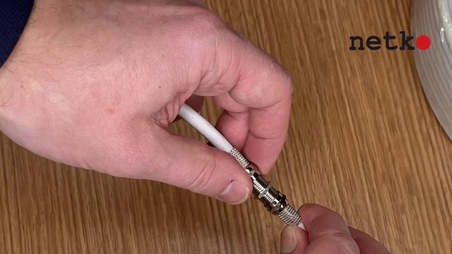 51796_1 Штекер F (гайка) на RG-6/SAT-703 (медь) (F113-55), NETKO Optima