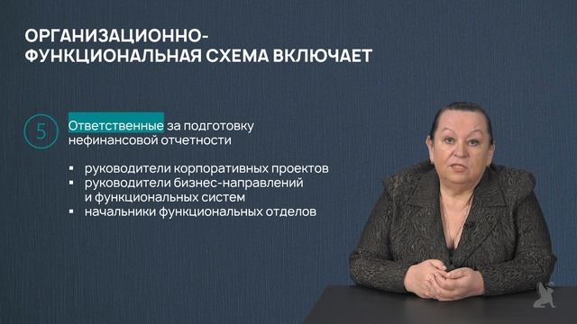 7.20.2 Организационно-функциональная схема формирования нефинансовой отчетности