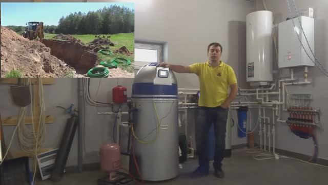 Подключение теплового насоса с интегрированным баком нагрева ГВС в систему отопления дома