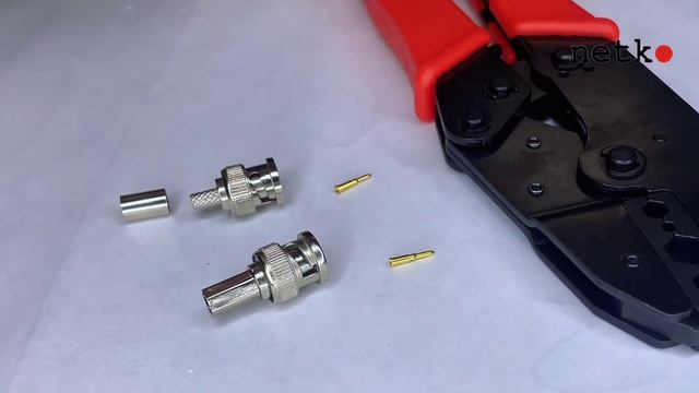 53452 Коннектор BNC для RG-6/SAT-703, цинк/медь, для обжимного инструмента NETKO Optima