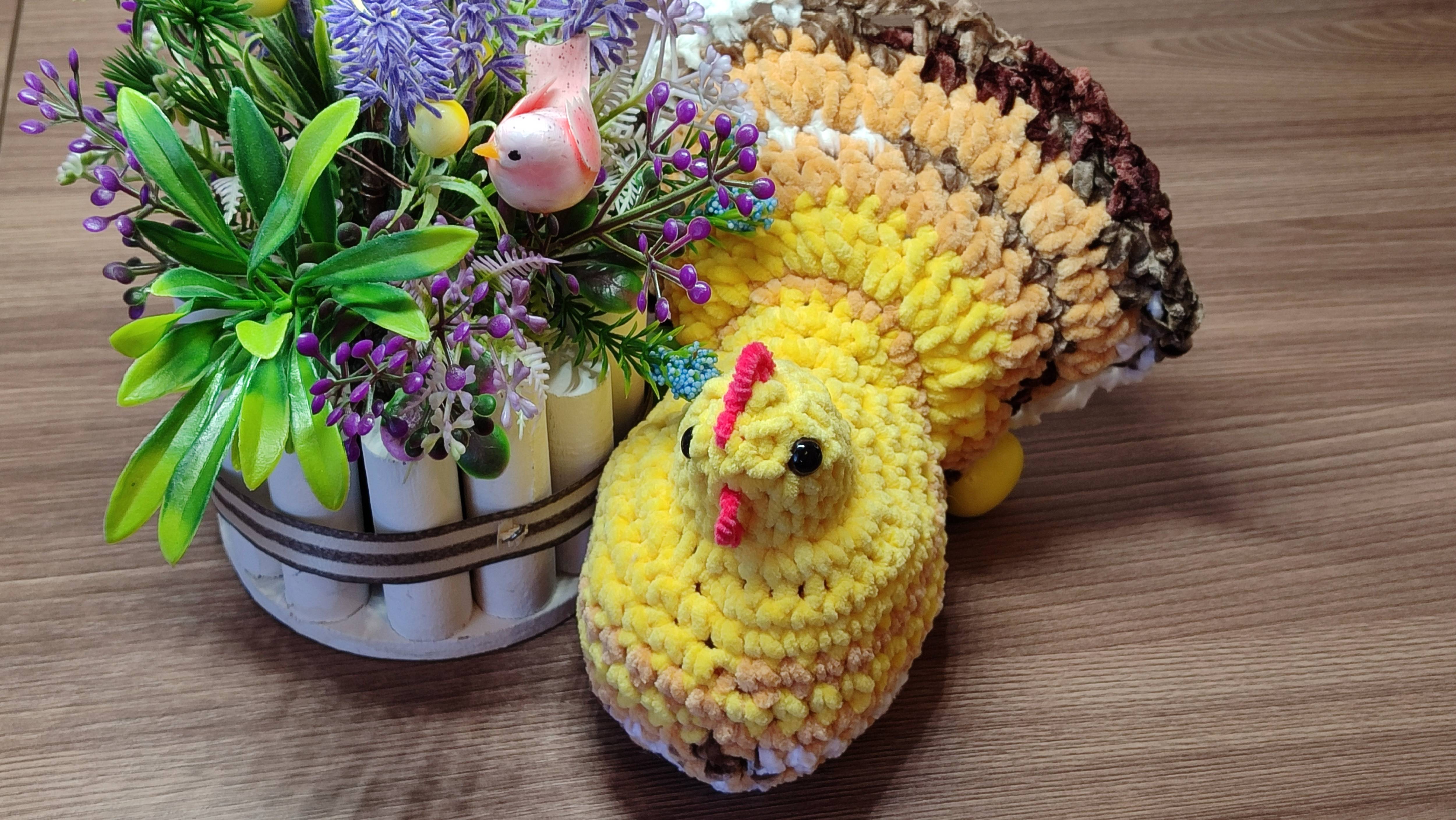 Вязанные уютные мелочи  март 2025\\ пасхальная курочка, игрушка