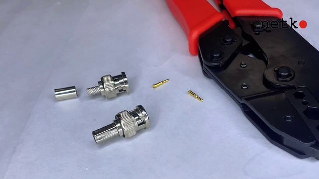53454 Коннектор BNC для 3C-2V, цинк/медь, для обжимного инструмента NETKO Optima