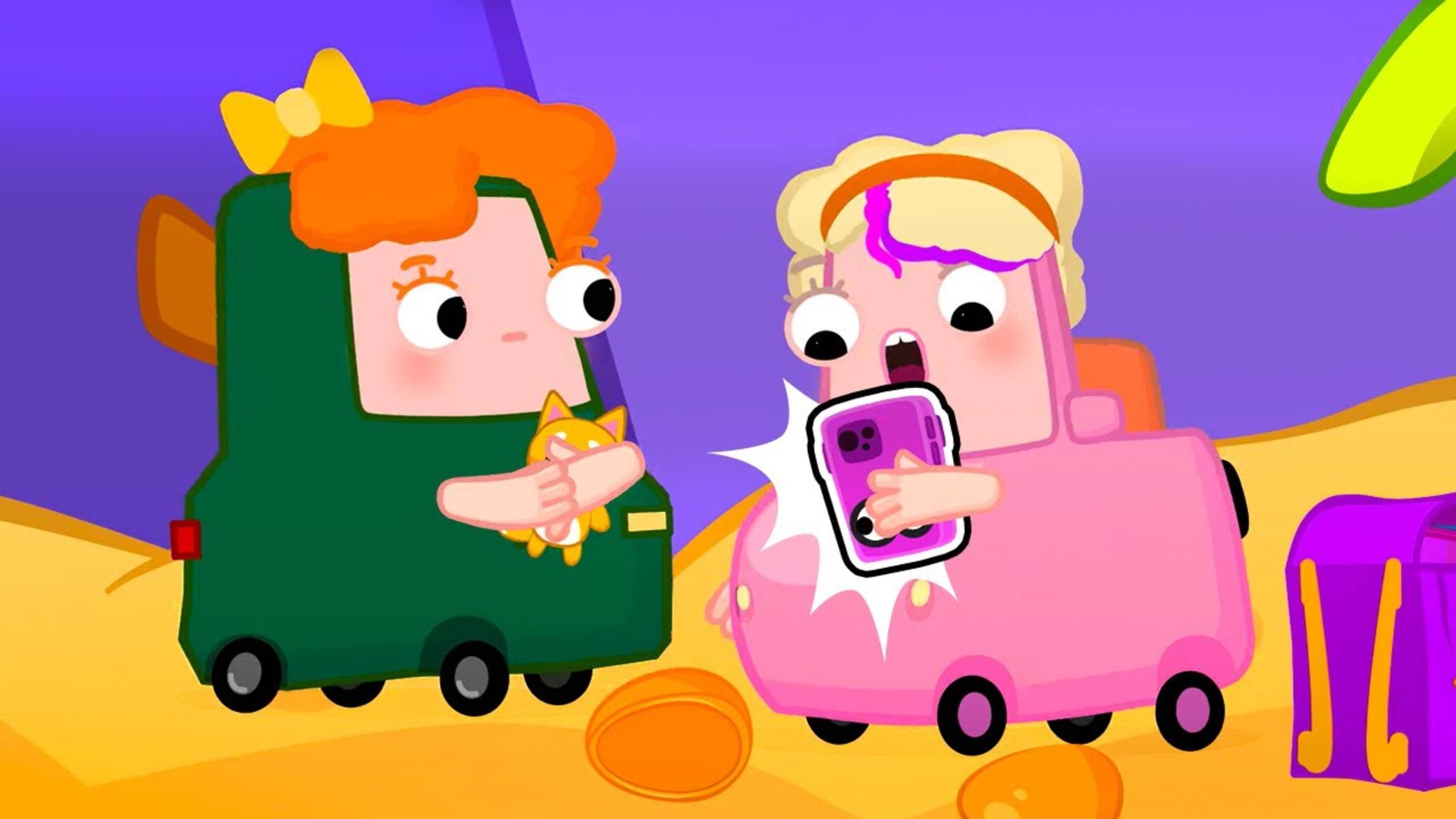 Машинки Вилзи попались с телефоном на конкурсе?  Веселые мультики для детей Автосемейка Вилзи