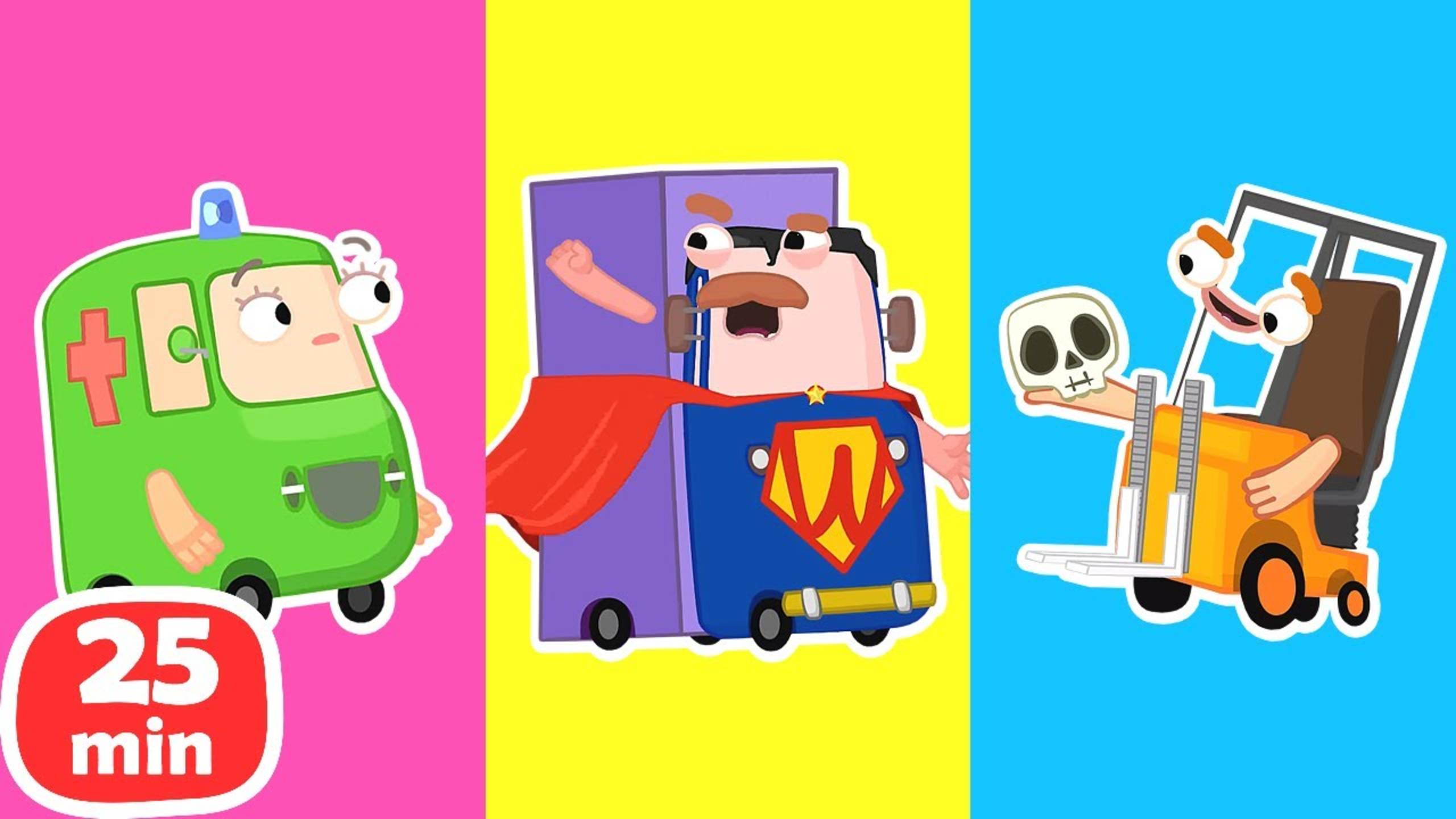 Папа Вилзи — супергерой в школе! ♂️ Мультики для детей про машинки и весёлые приключения