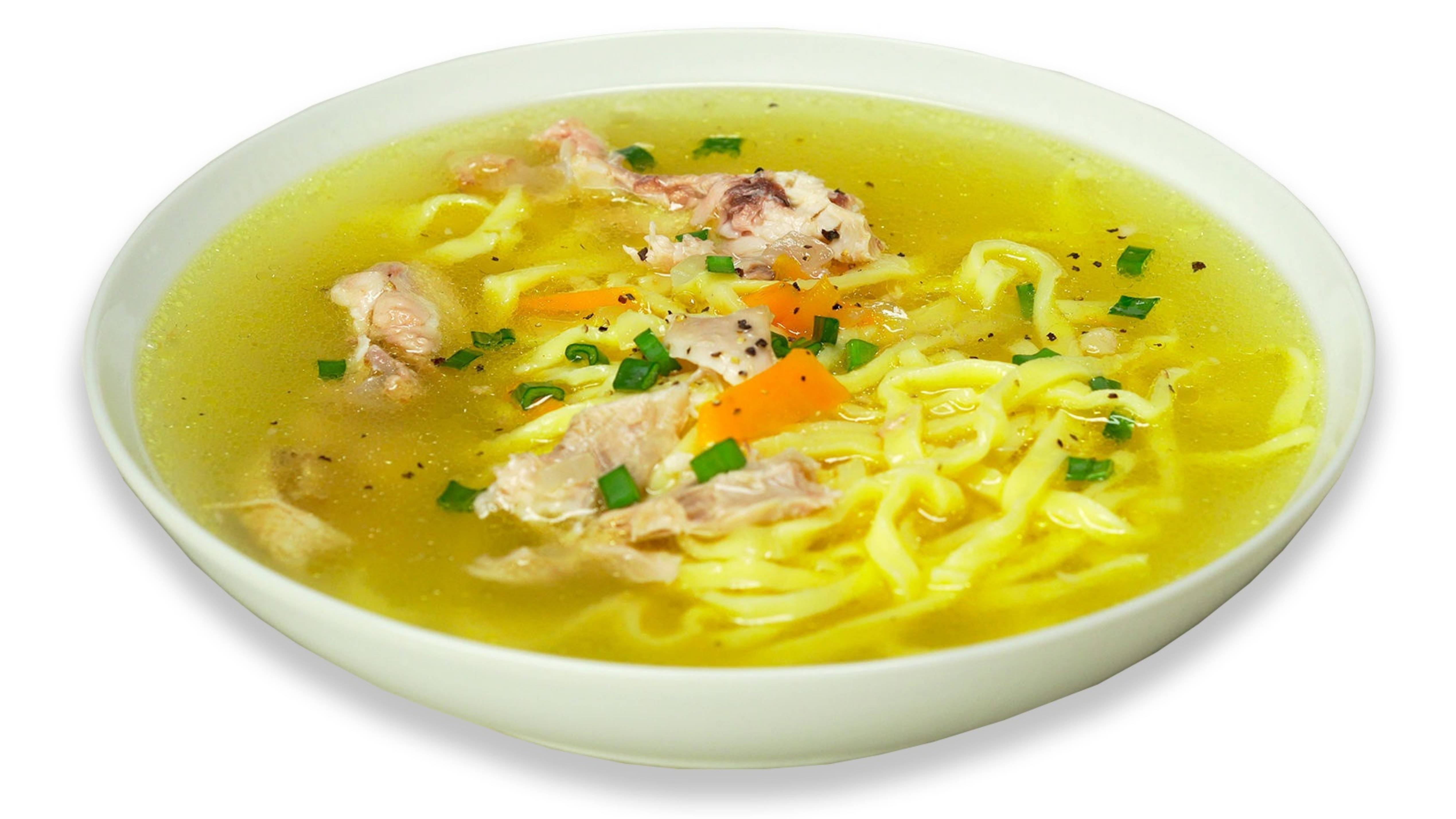 Куриный суп с лапшой по домашнему