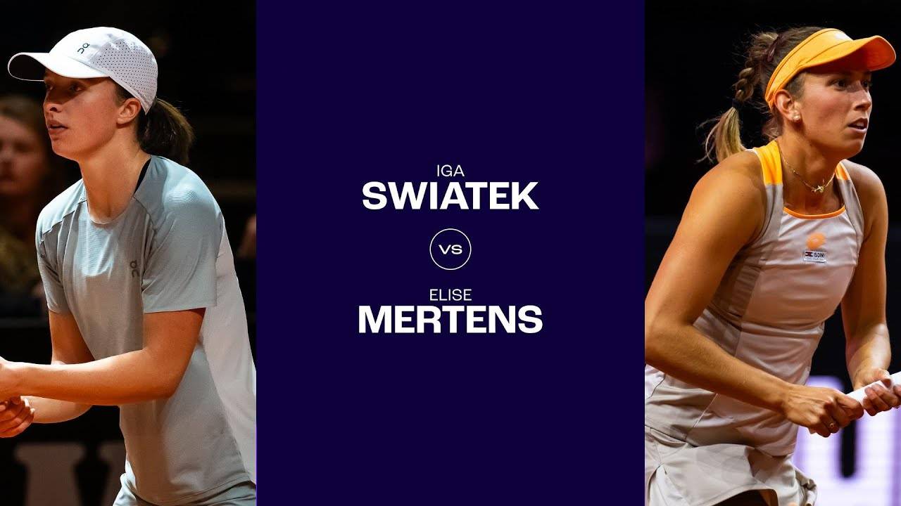 18.04.24. Ига Швёнтек - Элисе Мертенс. WTA 500 Stuttgart. Iga Świątek - Elise Mertens
