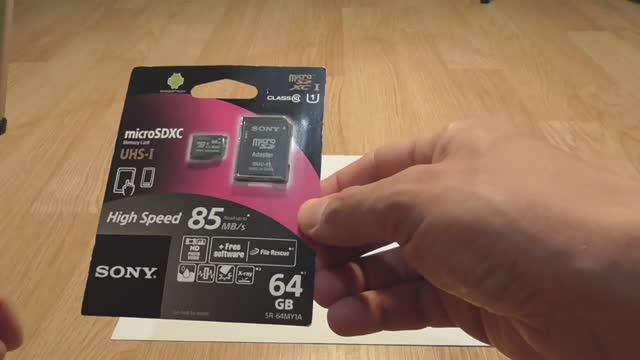 Мвидео, Карта памяти SDXC Micro Sony 64GB UHS-I с адаптером (SR-64MY1A_T)