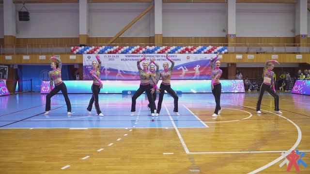 Команда Торнадо г. Челябинск. Аэробика 16-18. Полуфинал. Из трансляции. 22.03.25