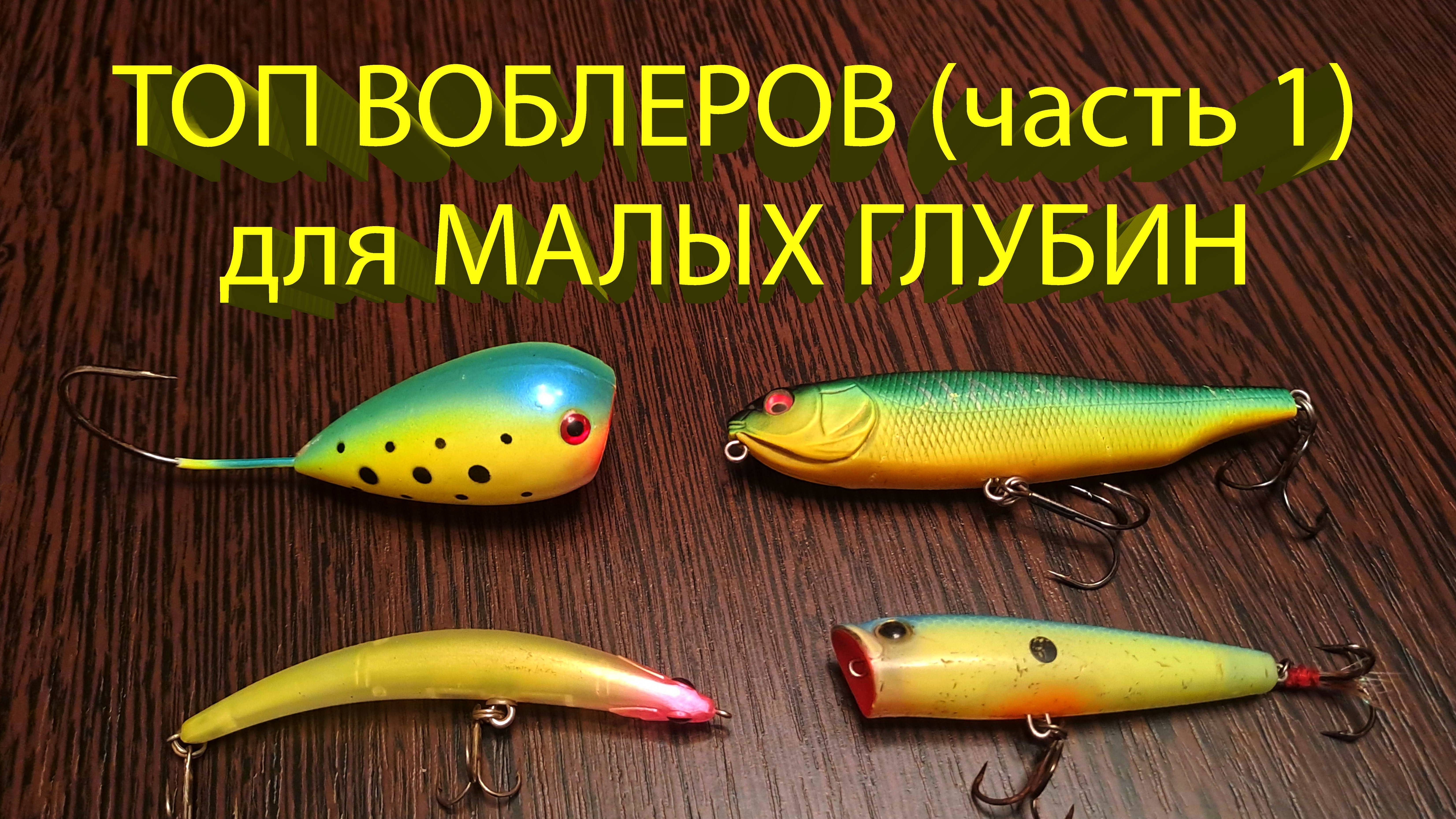 🔥 Обзор ВОБЛЕРОВ на щуку для МЕЛКОВОДЬЯ (часть 1). Поппер, волкер, хорватское яйцо, бент минноу 🔥