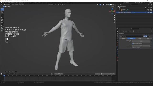 Blender tutorial create your digital sosia for VFX quick & easy