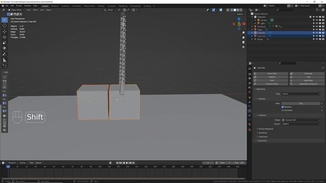 blender tutorial making a tentacle destruction simulation