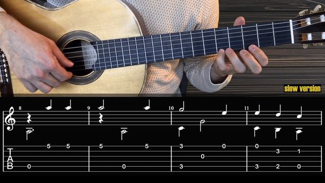 SCARBOROUGH FAIR на Гитаре. Уроки Гитары. Ноты и Табы My Guitar