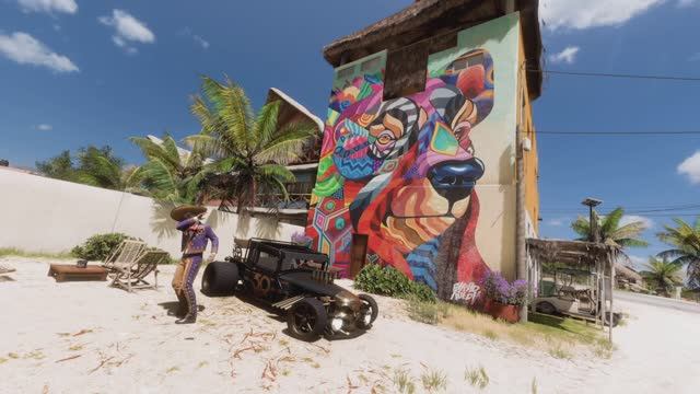 Изображение медведя, созданное Фаридом Руэдой, находится тут в Forza Horizon 5