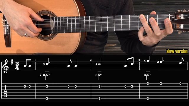 КОЛЫБЕЛЬНАЯ Брамса на Гитаре. Уроки Гитары. Ноты и Табы My Guitar