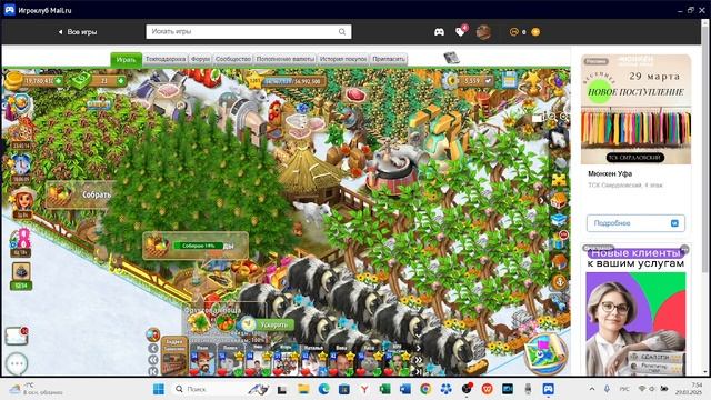 Территория фермеров и полчаса в день: вариант 4.