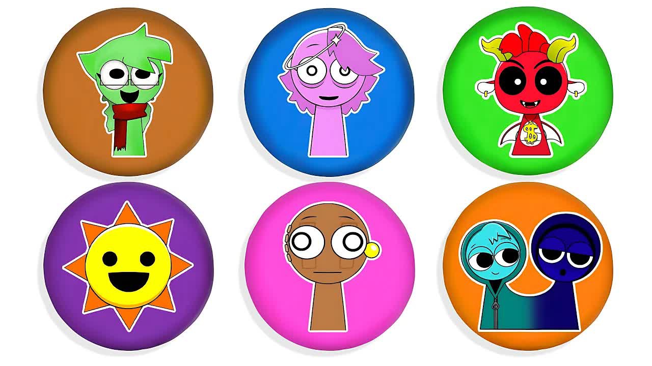 УГАДАЙТЕ, какой персонаж Спрунки получится из пластилина cubes Circle Cake, стр.12