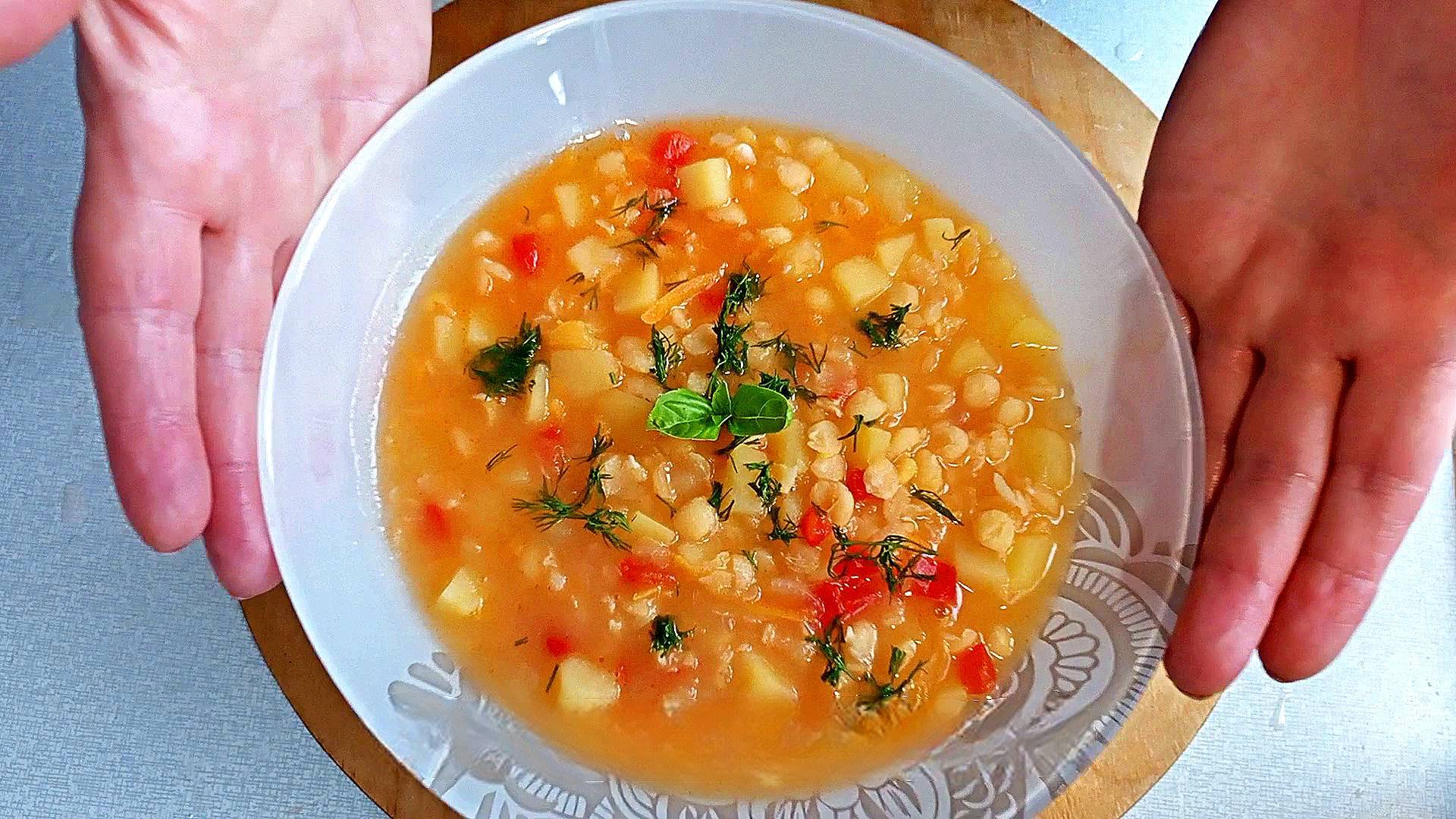 Суп гороховый Рецепт супа без мяса Это просто приготовить