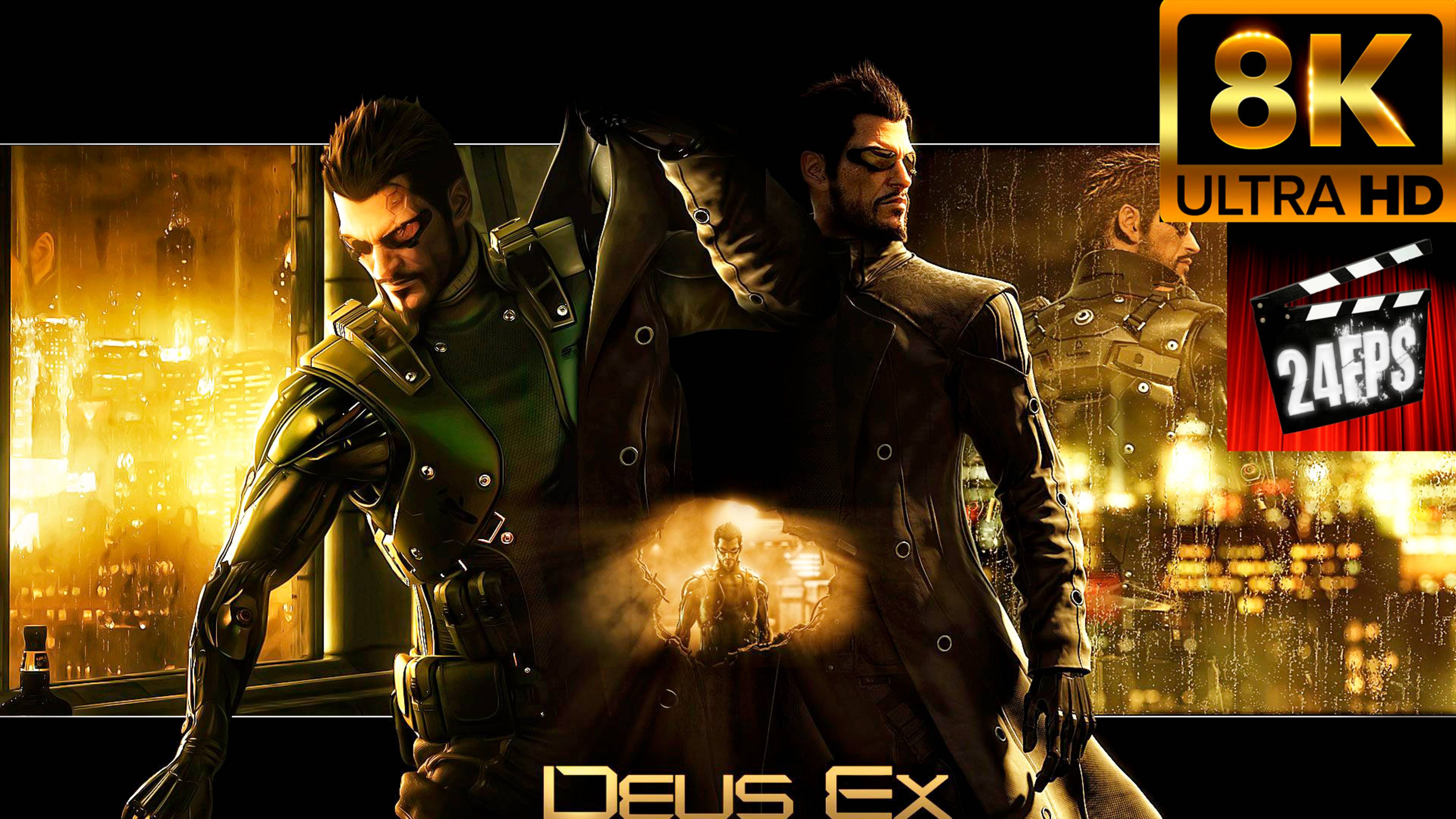 Deus Ex: Human Revolution - All CGI Cinematics ( "Special" 8K)